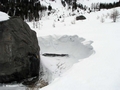 Felsen im Schnee