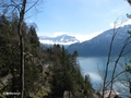 Während des Aufstiegs zum Eingang, Thuner See Richtung Mönch / Eiger