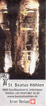 Eintrittskarte St. Beatushöhlen