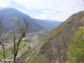 Blick ins Rhone-Tal Richtung Visp