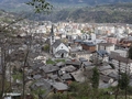 Blick auf Naters, Kirche St. Mauritius und Altstadt