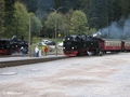 Einfahrt des Zuges Nordhausen - Brocken in Eisfelder Talmühle