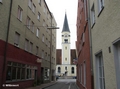 Blick durch die Lederergasse auf die Frauenkirche