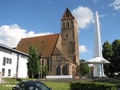 St. Marienkirche mit dem Denkmal für Otto Lilienthal