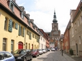 Hunnenstraße, Blick auf den Turm vom Dom St. Nikolai