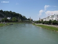 Salzach, flussabwärts mit dem Makartsteg