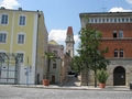 Blick durch die Fischmarktgasse auf das Alte Rathaus