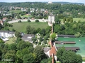 Blick über den Wehrgang auf den Pulverturm