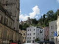 Blick auf die Hauptburg vom Stadtplatz aus