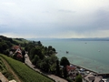 Blick auf die Uferpromenade in Richtung Strandbad