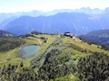 Wanderung auf den Gipfel, Schlappolt See und Bergstation der Seilbahn