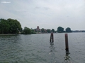 Blick über den See auf Waren / Georgenkirche