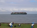 Containerschiff 'TEXAS TRIUMPH' auf dem Weg nach Hamburg