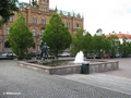 Storatorget / Brunnen vor Varbergs Sparbank