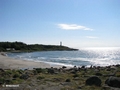 Strand bei Varbergs Kurort, Subbe fyr