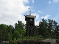 Uhrturm oberhalb des Kanals