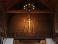 Masthuggskyrkan, Kreuz über dem Altar