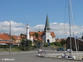 Kirche St. Nicolai mit Leuchtfeuer
