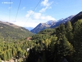 Blick talwärts und das verfallene Hotel Valmartello - Paradiso di Cevedale