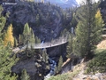 Hängebrücke über die Plimaschlucht