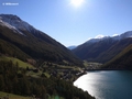 Rückblick auf Vernagt mit der Staumauer