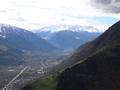 Blick ins Vinschgau mit dem Ortler