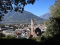 Blick auf Meran beim Pulverturm