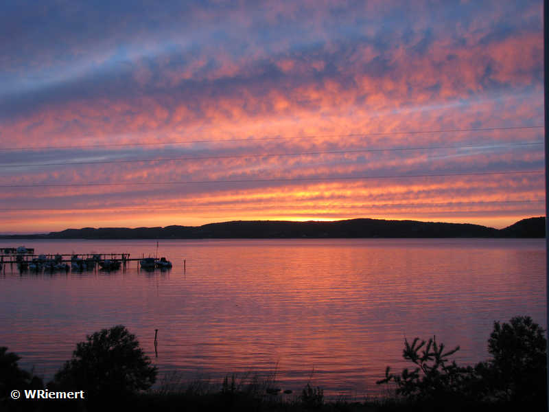 Sonnenuntergang Älgöfjorden