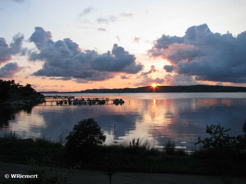 Sonnenuntergang Älgöfjorden